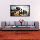 Futuristische metropolis poster