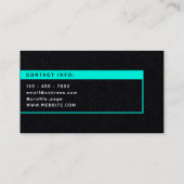 Futuristische minimale stijl met QR-code Visitekaartje (Achterkant)