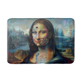 Futuristische Mona Lisa Badmat