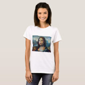 Futuristische Mona Lisa Dames T-Shirt (Voorkant volledig)