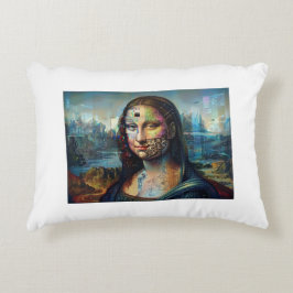 Futuristische Mona Lisa Kussen
