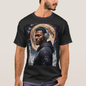 Futuristische Moon Vibes Art T-shirt (Voorkant)
