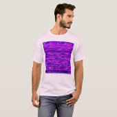 Futuristische Neon Brick Wall Design T-shirt (Voorkant volledig)