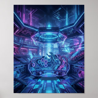 Futuristische Neon Esports Arena Digitale Innovati Poster