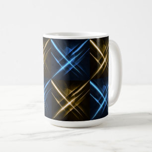 Futuristische Neon Geometrisch Koffiemok