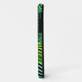 Futuristische neon groene strepen  Case-Mate iPhone case (Achterkant/links)
