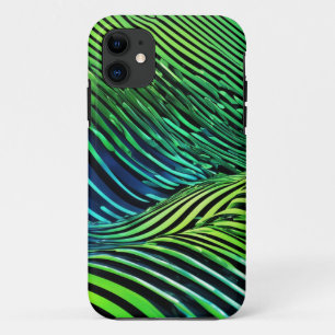 Futuristische neon groene strepen  Case-Mate iPhone case