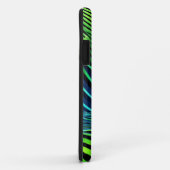 Futuristische neon groene strepen  Case-Mate iPhone case (Achterkant/rechts)