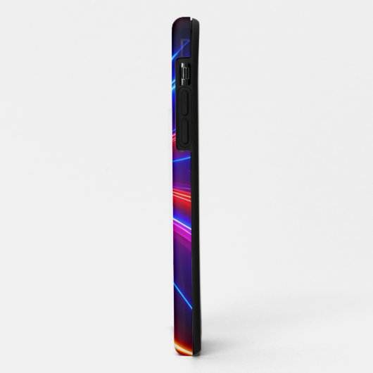 Futuristische neon laser lichtbundels monogram Case-Mate iPhone case (Achterkant/links)