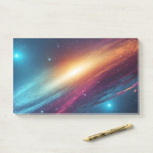 Futuristische Neon Ruimte Sterrenstelsel Abstract  Post-it® Notes