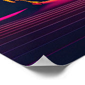 Futuristische neondromen van de faraohs poster (Hoek)