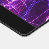 Futuristische neonlichten gloeiende netto structuu bureaumat (Hoek)