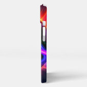 Futuristische neonneonnevel iPhone hoesje (Linkerkant)