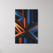 Futuristische Neonstructuur Canvas Afdruk (Voorkant)