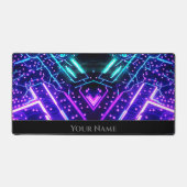 Futuristische neonverlichting computer printplaat bureaumat (Voorkant)