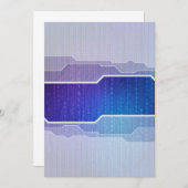 futuristische ontwerpuitnodiging kaart (Voorkant / Achterkant)