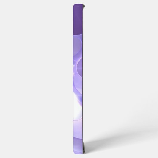 Futuristische Paarse Vortex Neon Abstract Hoesje Samsung Galaxy Hoesje (Linkerkant)