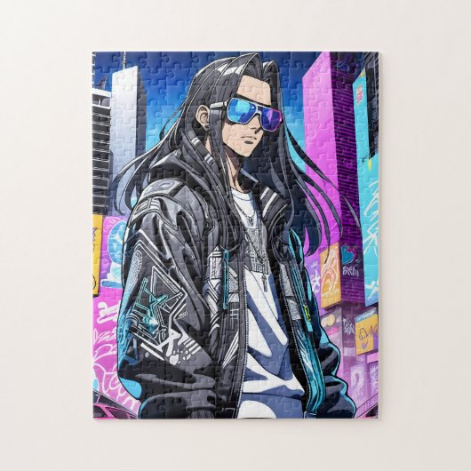 Futuristische Pop Star 0001 Legpuzzel (Verticaal)