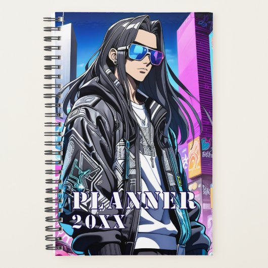 Futuristische Pop Star 0001 Planner (Voorkant)
