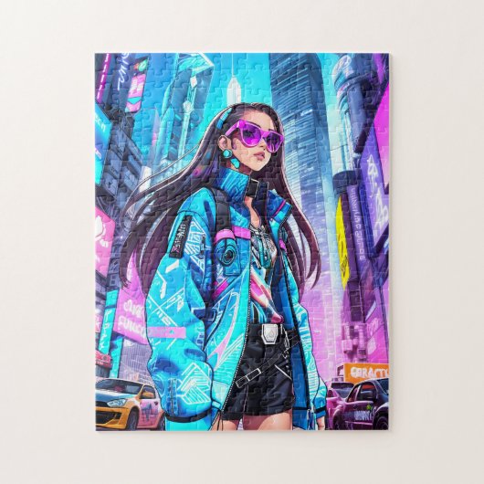 Futuristische Pop Star 0002 Legpuzzel (Verticaal)
