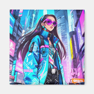 Futuristische Pop Star 0002 Magneet