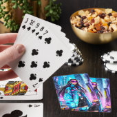 Futuristische Pop Star 0002 Pokerkaarten (Insitu)
