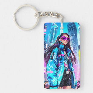 Futuristische Pop Star 0002 Sleutelhanger