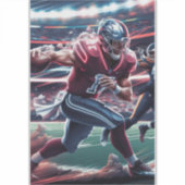 Futuristische Quarterback Showdown Sticker (Voorkant)
