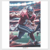 Futuristische Quarterback Showdown Sticker (Vel)