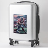 Futuristische Quarterback Showdown Sticker (Koffer)