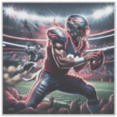 Futuristische Quarterback Showdown Sticker (Voorkant)