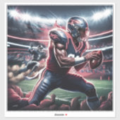 Futuristische Quarterback Showdown Sticker (Vel)