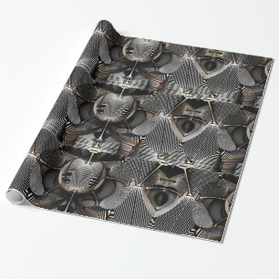 Futuristische rasterachtergrond cadeaupapier
