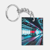 Futuristische reactor | Geavanceerde energietechno Sleutelhanger (Voorkant Links)