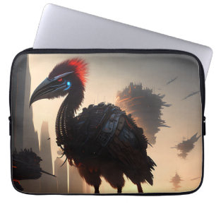 Futuristische robot Australian Emu, laptophoes Laptop Sleeve