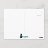 Futuristische Robot Bartender "Geschud of Geroerd" Briefkaart (Achterkant)