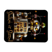 Futuristische Robot Bartender "Geschud of Geroerd" Magneet (Horizontaal)