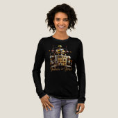 Futuristische Robot Bartender "Geschud of Geroerd" Tri-Blend Shirt (Voorkant)