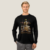 Futuristische Robot Bartender "Geschud of Geroerd" Tri-Blend Shirt (Voorkant)