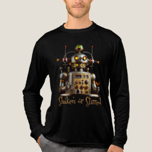 Futuristische Robot Bartender "Geschud of Geroerd" Tri-Blend Shirt