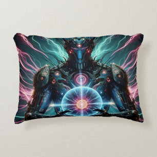 Futuristische Robot Kosmische Kern Cyberpunk Accent Kussen