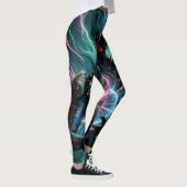 Futuristische Robot Kosmische Kern Cyberpunk Leggings (Rechts)