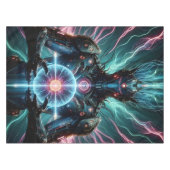 Futuristische Robot Kosmische Kern Cyberpunk Tafelkleed (Voorkant (Horizontaal))
