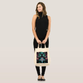Futuristische Robot Kosmische Kern Cyberpunk Tote Bag (Voorkant (model))