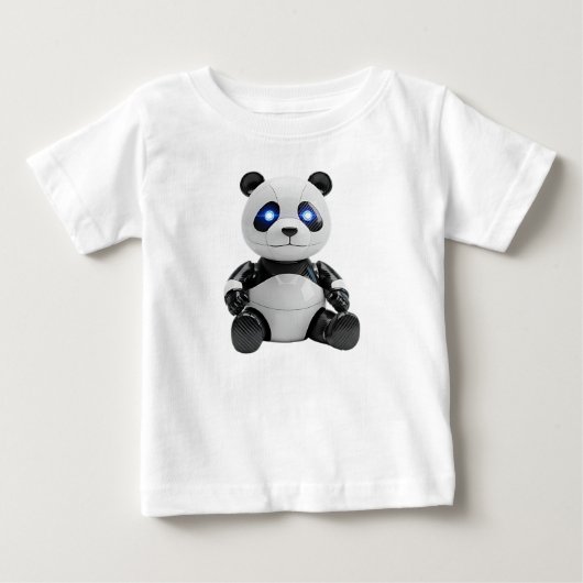 Futuristische Robot Panda met Blauwe LED Ogen (Voorkant)