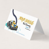 Futuristische robot voor het reinigen van wollen visitekaartje (Voorkant)