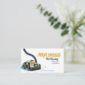 Futuristische robot voor het reinigen van wollen visitekaartje (Staand voorkant)