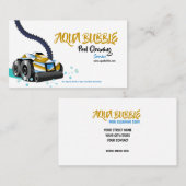 Futuristische robot voor het reinigen van wollen visitekaartje (Voorkant / Achterkant)