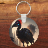 Futuristische robotische Australische emu, sleutel Sleutelhanger (Voorkant)