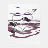 futuristische Romance Fleece Deken (Voorkant)